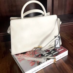 Zac Zac Posen East West Eartha Satchel White